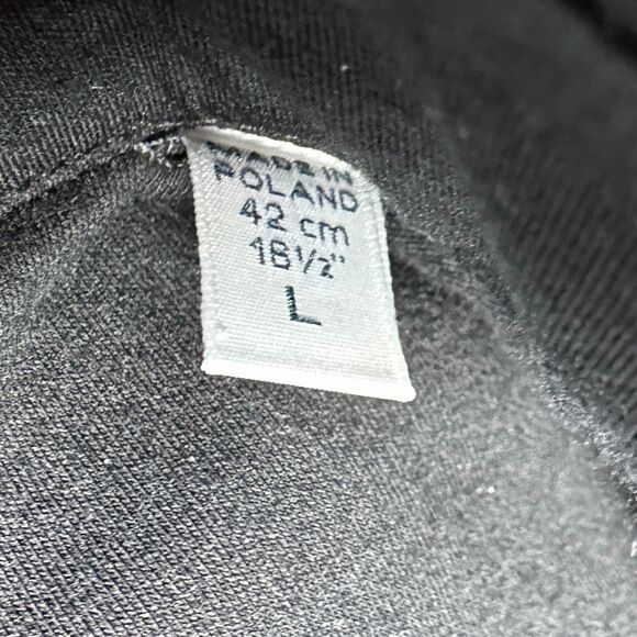 Emanuel Berg Mens Byron Charcoal Stretch Jersey Button Down Shirt Size 42 16.5 L - Picture 7 of 10